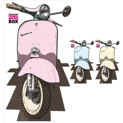 ウォールステッカー vespa01